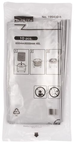 Makita DVC860/150/155 Poly Bags Pk/10