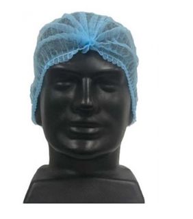 Disposable Crimp Hair Nets Blue Pk/100