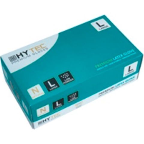 PH Hytec Gloves Latex Low Powder Pk/100