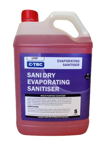 C-Tec Sani-Dry - Evaporating Sanitiser 5L