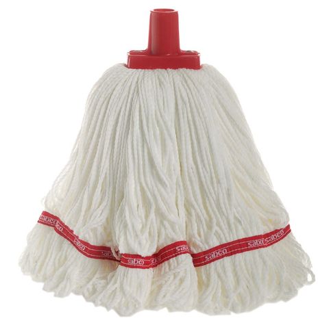 SABCO Microfibre Round Looped Mop Head Red 350g