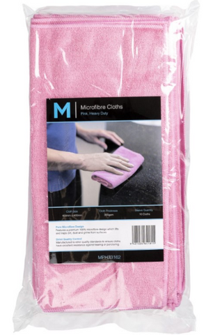 M - Microfibre Cloth 40cm x 40cm 300gsm Pink