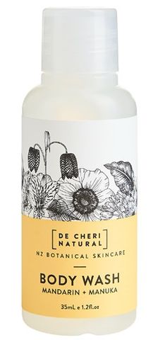 Healthpak De Cheri Natural Mandarin Manuka Body Wash 35ml CTN/128