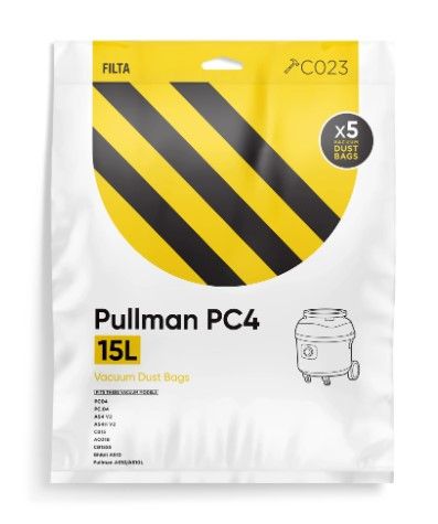 Pullman PC 4.0 paper multi layered vacuum bags Pk/5