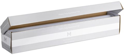 Extra Heavy Duty Catering Tin Foil Roll 44cm x 90m 25mu