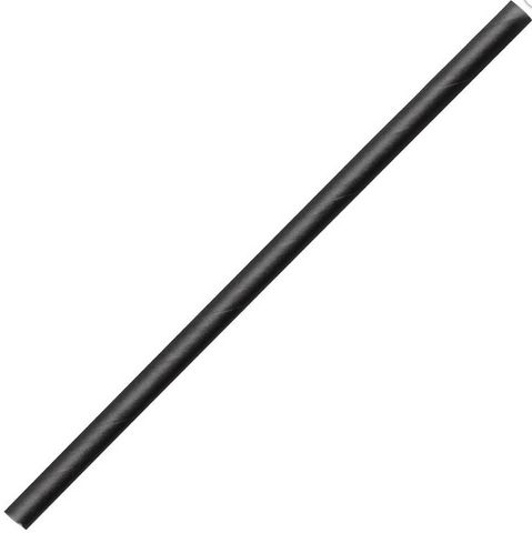 Cocktails Straws Black 120mm x 5mm Ctn/2500