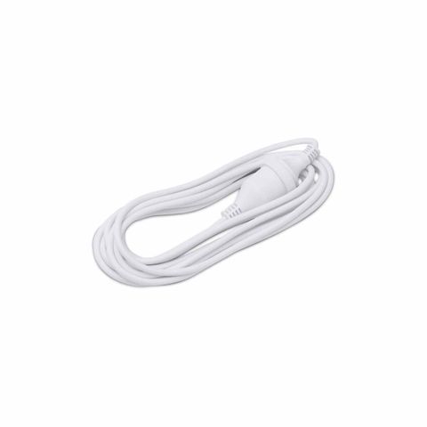Cable Power Extension Cord 240V White 5m
