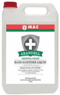 MAC Arandell Premium NZ Made Hand Sanitiser Liquid 5L