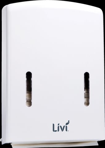 Livi Slimfold Paper Towel Dispenser Tall (D822) Charged