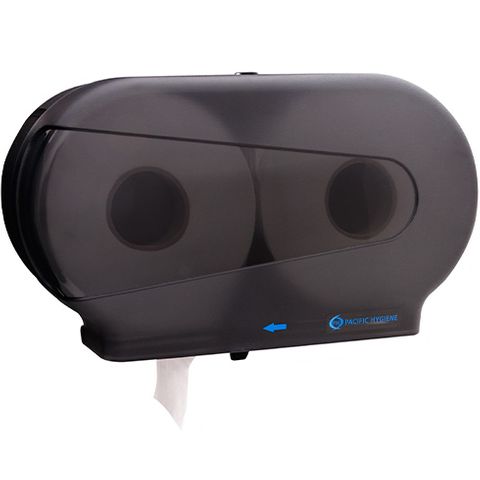 PH Double Jumbo Toilet Paper Dispenser Black (D33B)  CHARGED