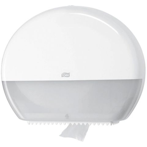 Tork T1 Jumbo Toilet Paper Dispenser White (554030) CHARGED