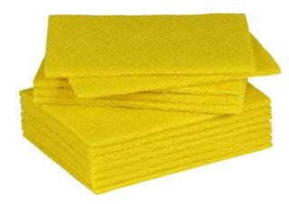 Scourer Pad Thin Yellow 200x150mm Pk/10