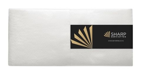 Sharp Napkins Luncheon 1 Ply 1/4 Fold White Ctn/3000
