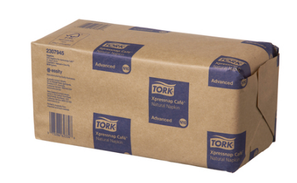Tork N10 Advanced 1ply Xpressnap Cafe Napkins Natural Ctn/12 (2307945)