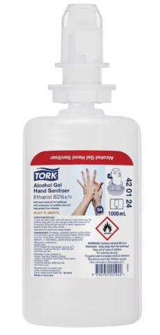 Tork S4 Alcohol Gel Hand Sanitiser 1L (420124)
