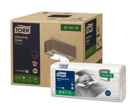 Tork W4 Folded Cleaning Cloth Ctn/480 (510479)