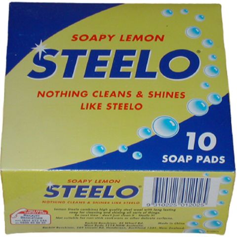 Steelo Soapy Pads Lemon Pk/10