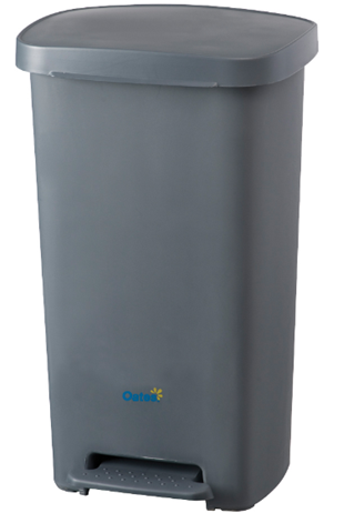 Oates 50L Pedal Bin Grey