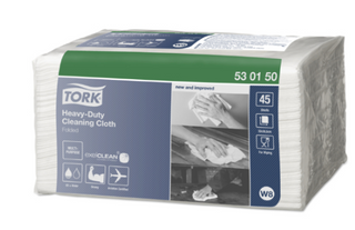Tork W8 1ply 530 Heavy Duty Cleaning Cloth Small Ctn/8 (530150)