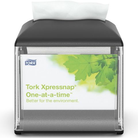 Tork N10 Xpressnap Cafe Napkin Dispenser Black CHARGED