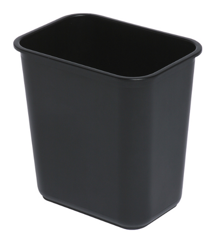 Marbig Enviro Waste Paper Bin Plastic Rectangle 12L Black