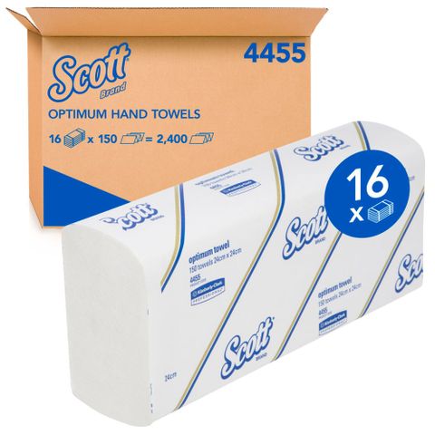 KC Scott Optimum Paper Towels Ctn/16 (4455)