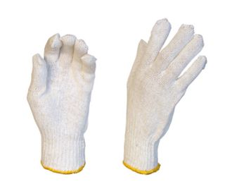 Gloves Polycotton Natural L Ctn/300 pairs