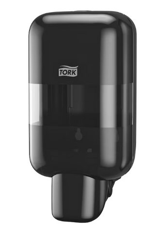 Tork S5 Mini Soap and Sanitiser Dispenser Black (565208) Charged