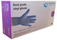 Gloves Vinyl Blue Powder Free Pk/100
