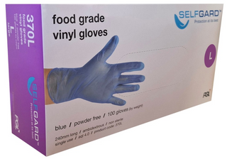 Gloves Vinyl Blue P/Free Large Pk/100