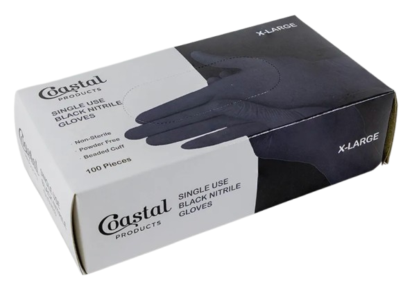 Gloves Nitrile Black P/Free