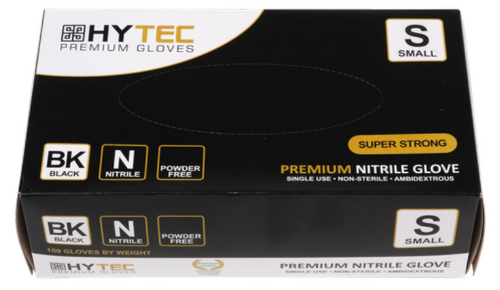 Gloves Nitrile Black P/Free