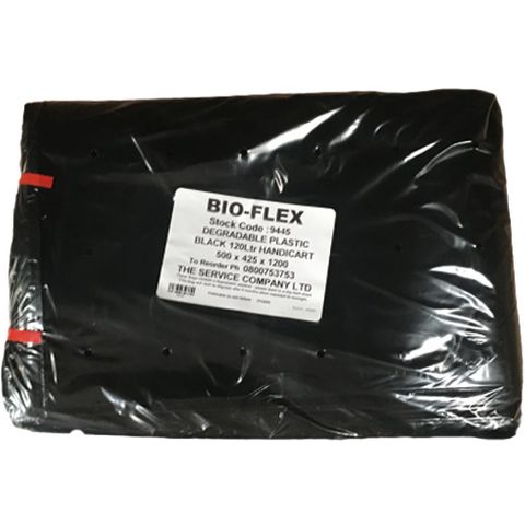 Flexo Wheelie Bin Liner 120L Black 40mu Pk/50