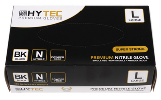 Gloves Nitrile Black P/Free Large Pk/100