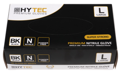 Gloves Nitrile Black P/Free