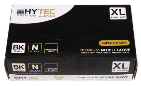 Gloves Nitrile Black P/Free