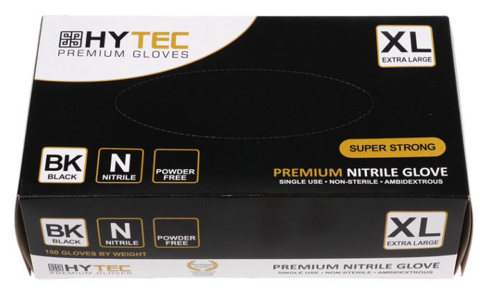 Gloves Nitrile Black P/Free
