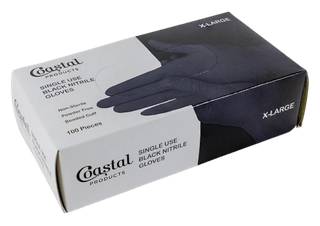 Gloves Nitrile Black P/Free 2X-Large Pk/90