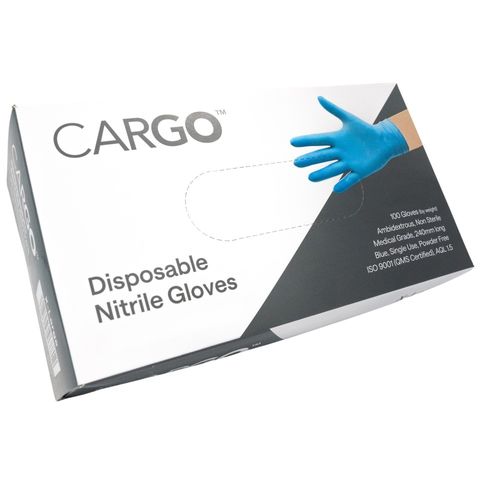 Gloves Nitrile Blue P/Free 3g Pk/100
