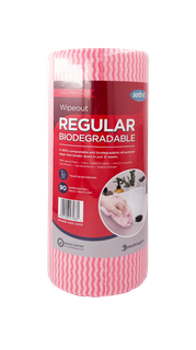 PH Sorb-X Biodegradable Wipeout Wipe Roll 90 Sheets Red