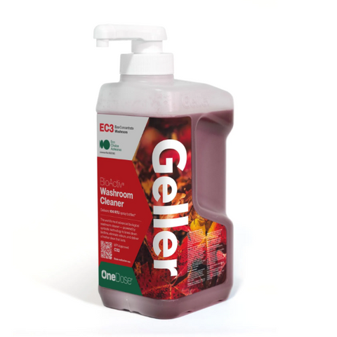 Geller One Dose BioActiv EC3. Washroom Cleaner 1L