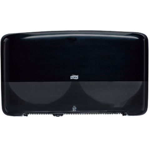 Tork T2 Mini Jumbo Double Dispenser Black (555508) Charged