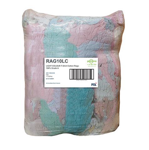 Coloured T-Shrit Rags Compressed Bag A-Grade 10kg
