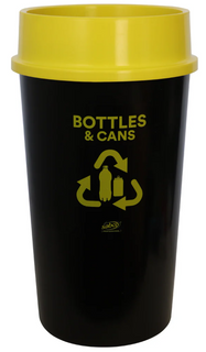 SABCO Recycling Station with Lid 60L Yellow