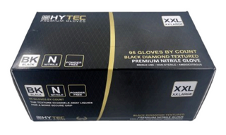 Gloves Nitrile Black Diamond Textured Extra Strong XXL Pk/100