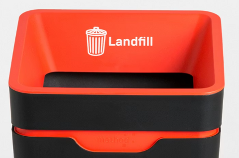 Method Bin 60L Label Icon - Red Landfill