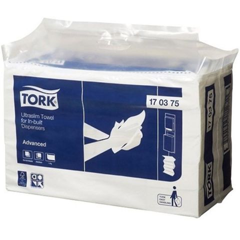 Tork H4 1ply Ultraslim Paper Towels for In built Dispenser Ctn/20 (170375)