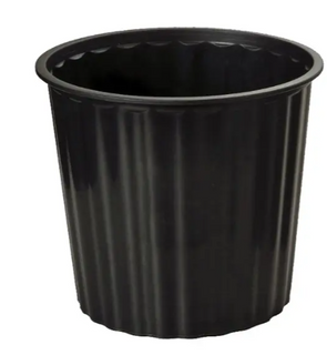 OSC Waste Paper Bin Plastic Round Black 13L