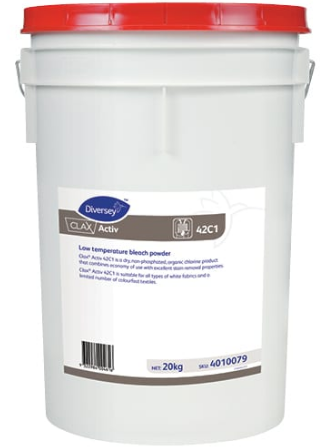 Diversey Clax Activ Low Temp Bleach Powder 42C1 20kg