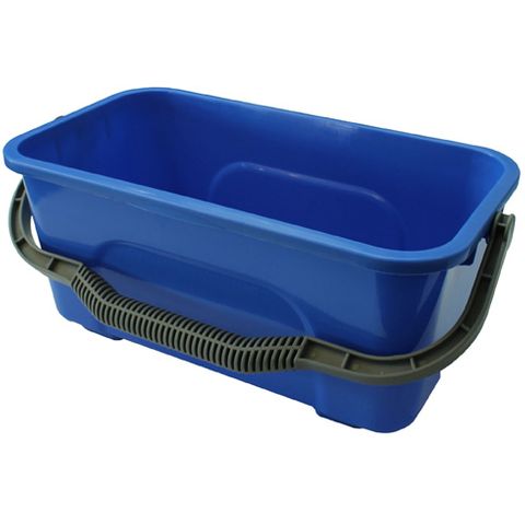 Rectangle Plastic Window Bucket Blue 12L